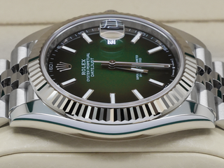 ROLEX DATEJUST 41mm 126334 STAINLESS STEEL OMBRE GREEN DIAL UNWORN 2026 UK B&P