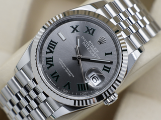 GENTS ROLEX DATEJUST 36mm 126234 STAINLESS STEEL WIMBLEDON DIAL WARRANTY 2022 UK B&P
