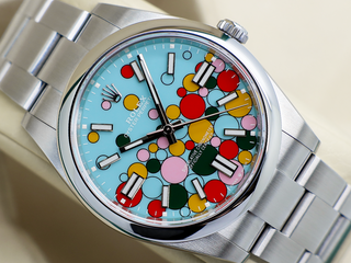 GENTS ROLEX OYSTER PERPETUAL 41mm 124300 STAINLESS STEEL CELEBRATION DIAL WARRANTY 2023 UK B&P