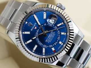 GENTS ROLEX SKY-DWELLER 42mm 336934 STAINLESS STEEL BLUE DIAL WARRANTY 2024 UK B&P