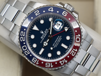 GENTS ROLEX GMT-MASTER II PEPSI 126719BLRO 18ct WHITE GOLD WARRANTY 2021 B&P