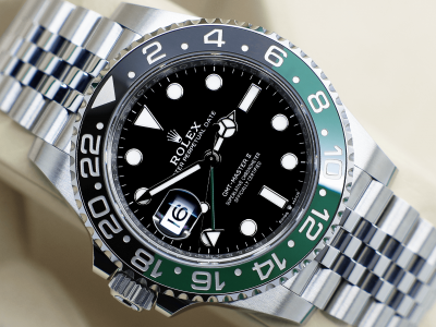 GENTS ROLEX GMT-MASTER II LHD SPRITE 126720VTNR STAINLESS STEEL WARRANTY 2023 UK B&P