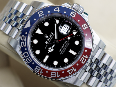 GENTS ROLEX GMT-MASTER II PEPSI 126710BLRO STAINLESS STEEL WARRANTY 2024 B&P