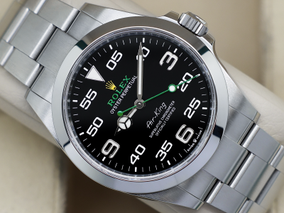 GENTS ROLEX AIR-KING 40mm 126900 STAINLESS STEEL WARRANTY 2023 UK B&P