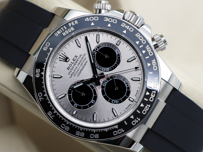 GENTS ROLEX DAYTONA 18ct WHITE GOLD OYSTERFLEX GHOST 126519LN UNWORN 2024 UK B&P